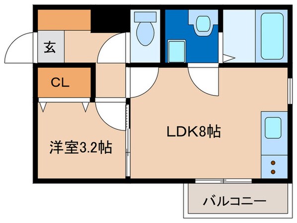 Fervore土井の物件間取画像